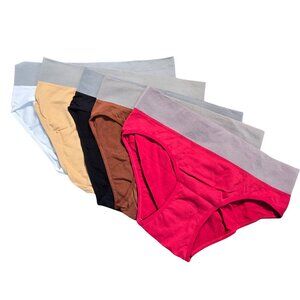 NWOT | 5 Pack Multi Color High Waist Briefs Panties Wide Waistband | Large